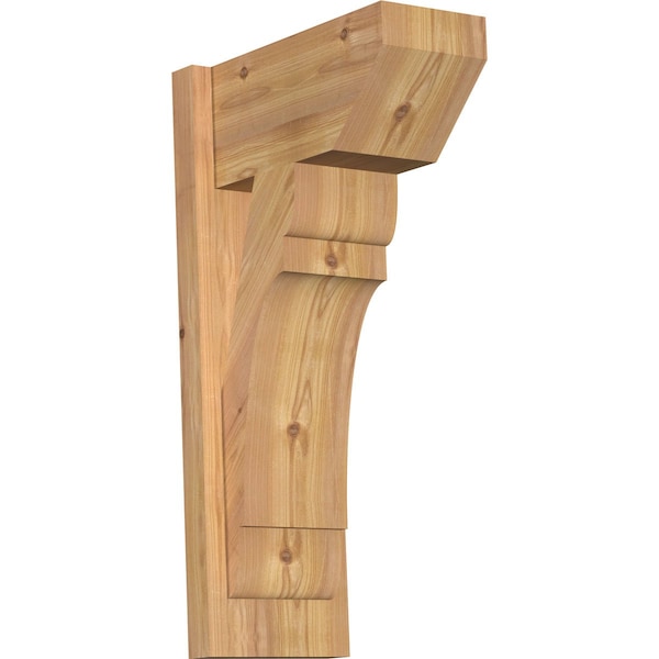 Ekena Millwork Olympic Slat Smooth Outlooker, Western Red Cedar, 7 1/2"W x 14"D x 26"H OUT08X14X26OLY06SWR - main